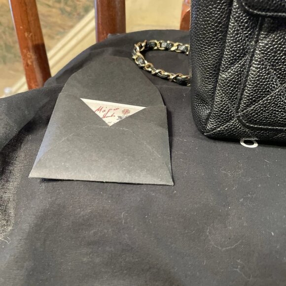 Chanel Shoulder Bag Double flap Black Caviar Leather new - Picture 6 of 16